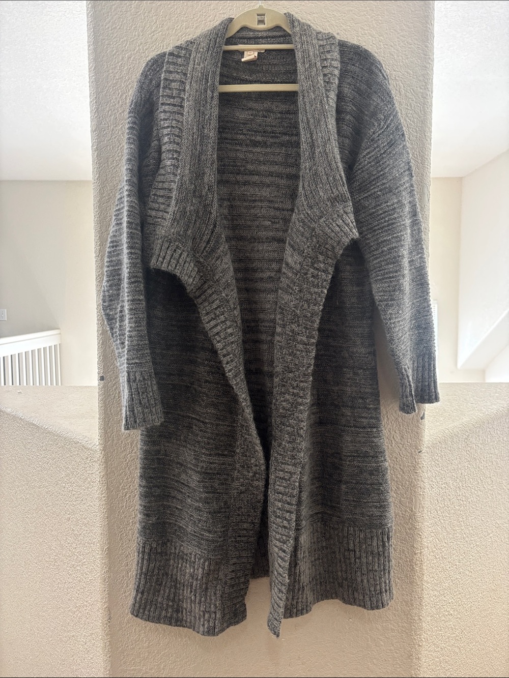 Sundance Open-Front Dark Gray Women's Cardigan